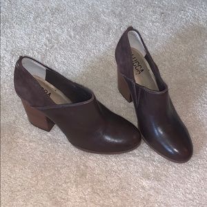 Lucca Lane Kaison Leather & Suede Booties Size 7.5